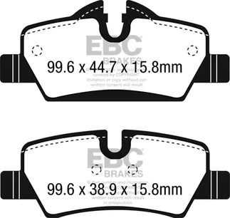 EBC Rear Greenstuff Brake Pad Set For Mini - DP22228